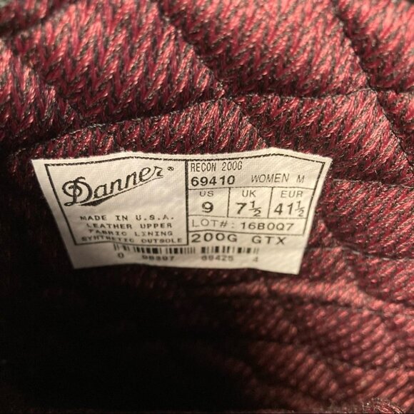 WOMEN - DANNER Sz 9 Moto Military Style Y2K Lined Leather Mid-Calf Lace Up Boots - Picture 14 of 15